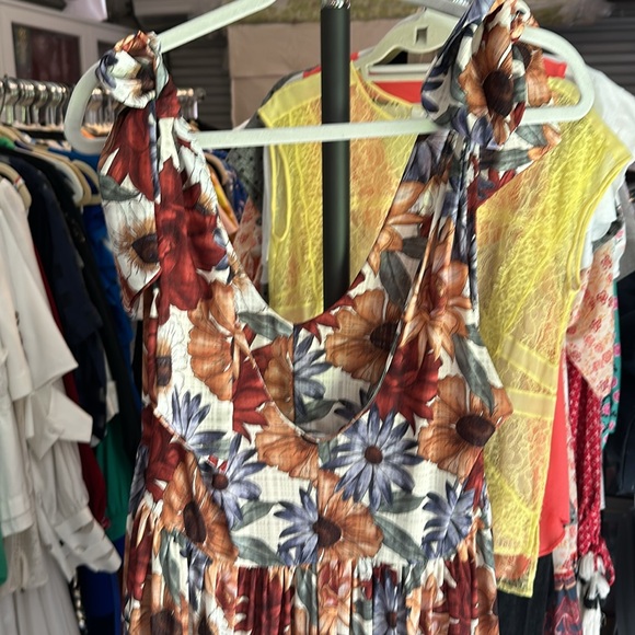 Eugenia Fernández Long Small Floral Dress - Picture 2 of 5